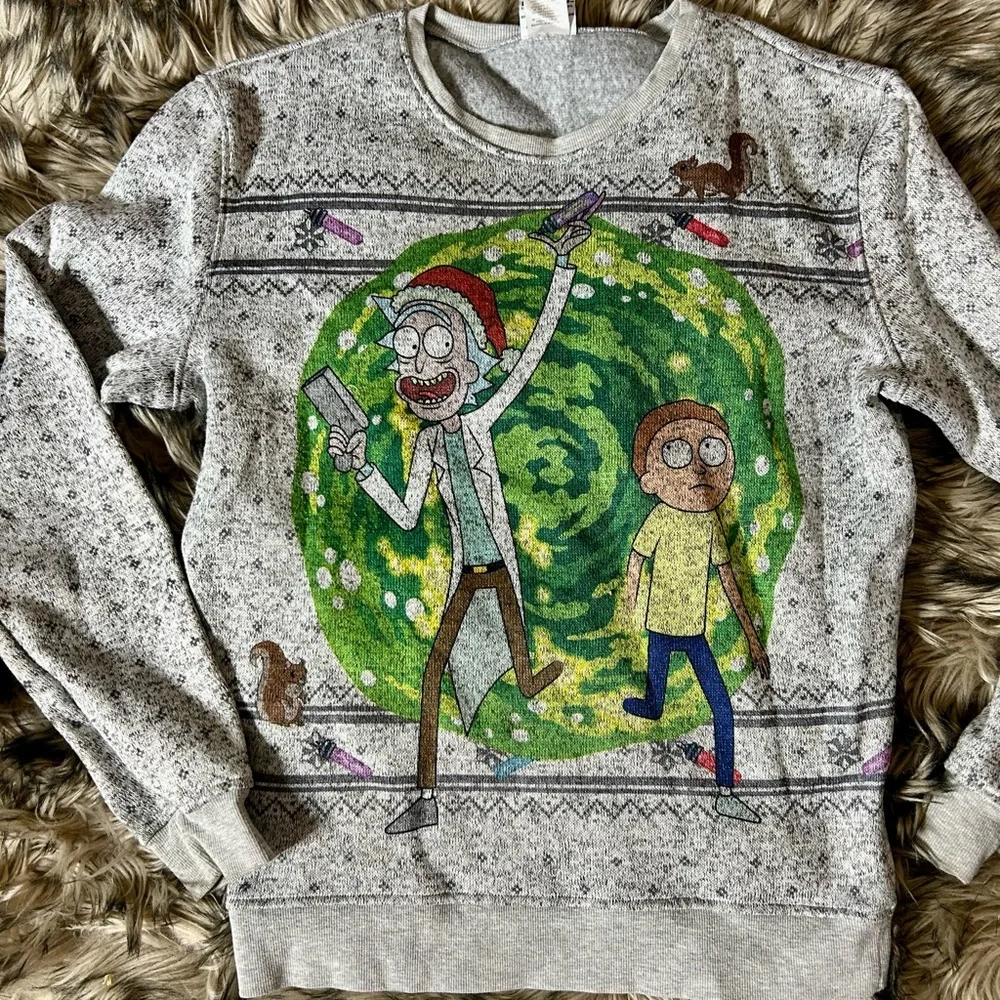Ricky & Morty ugly Christmas‎ sweater NWT